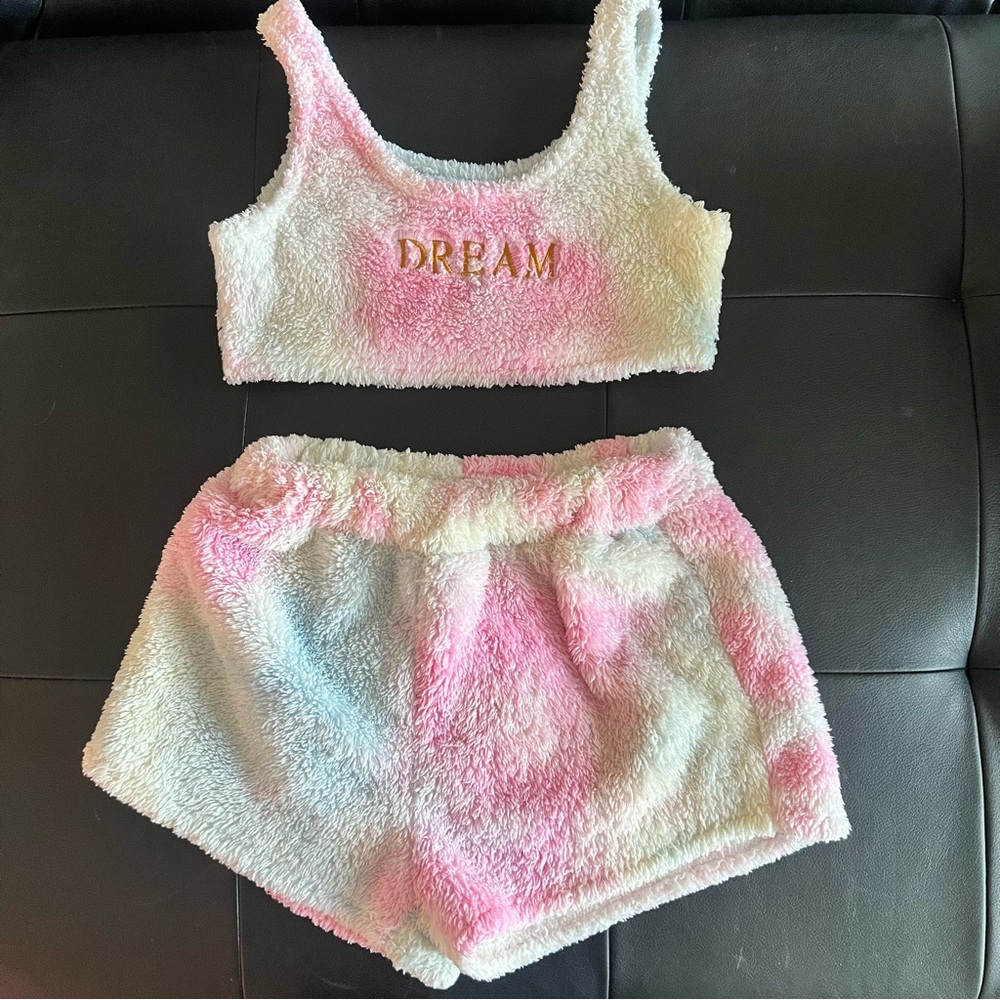 SHEIN Pastel Fuzzy Set